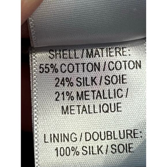 Vera Wang Womens 8 Gray Silk Blend Sleeveless Straight Cocktail Formal Dress - Picture 3 of 10